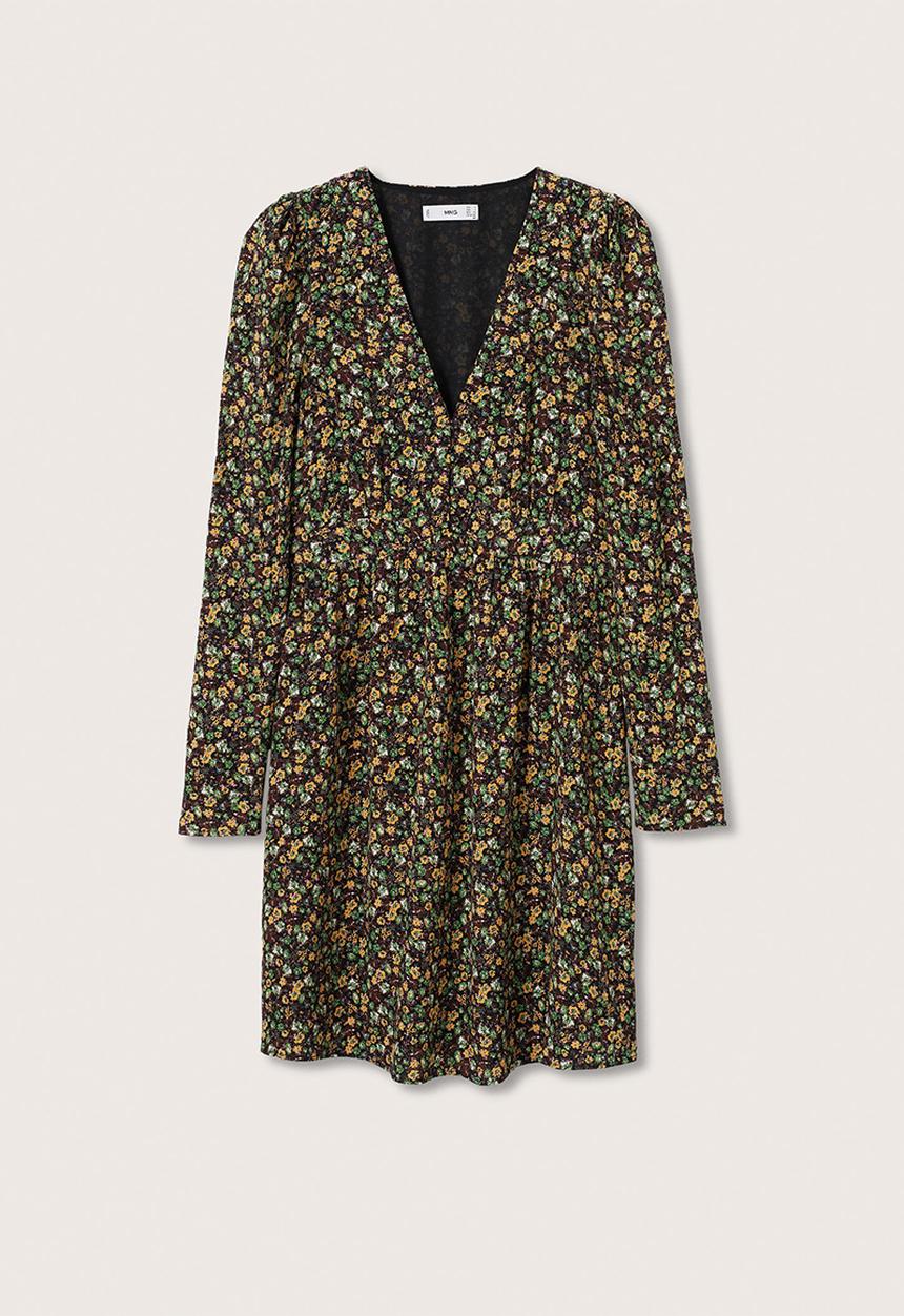 MANGO - Dress nature - green