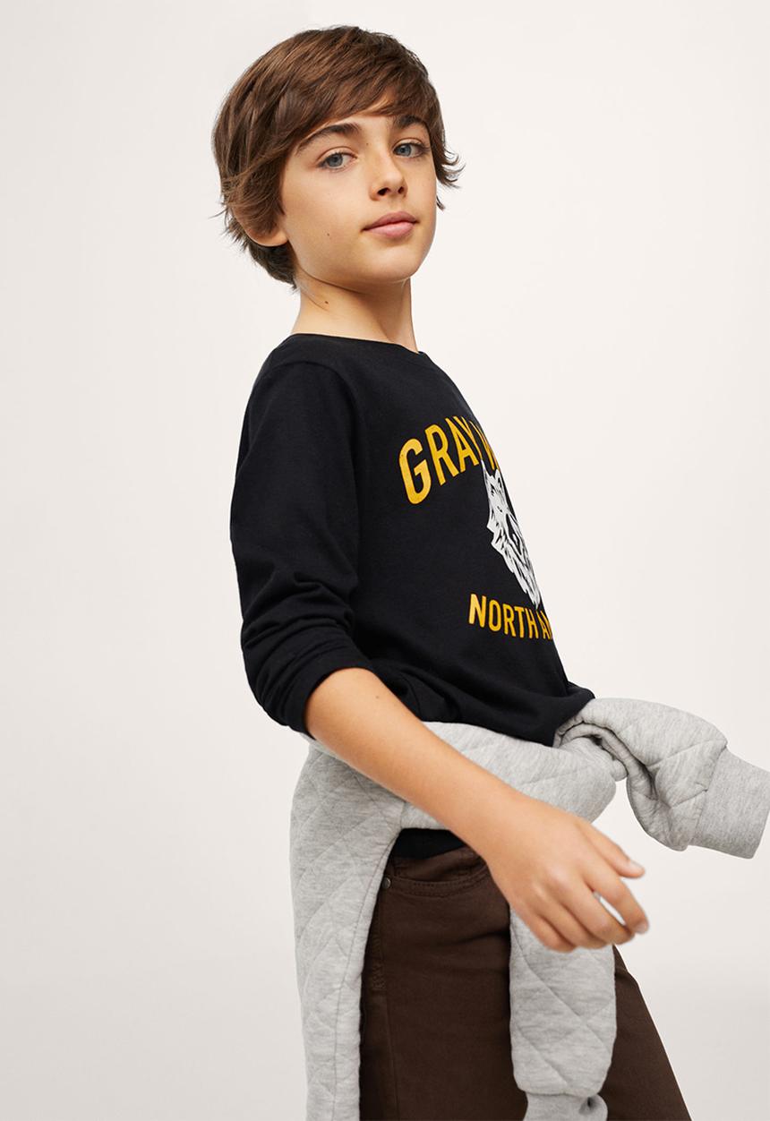 MANGO - T-shirt bestial2 - black