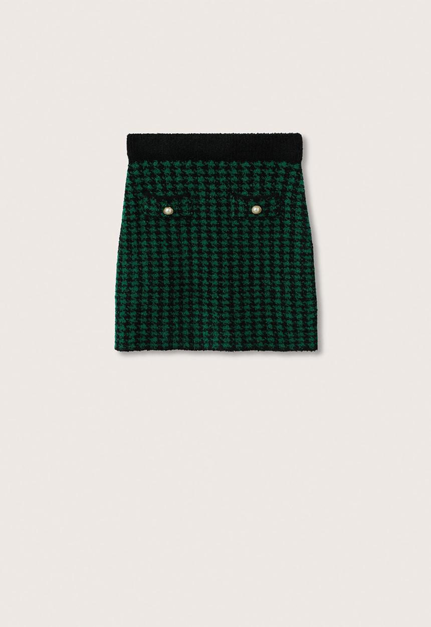 MANGO - Skirt patri - green
