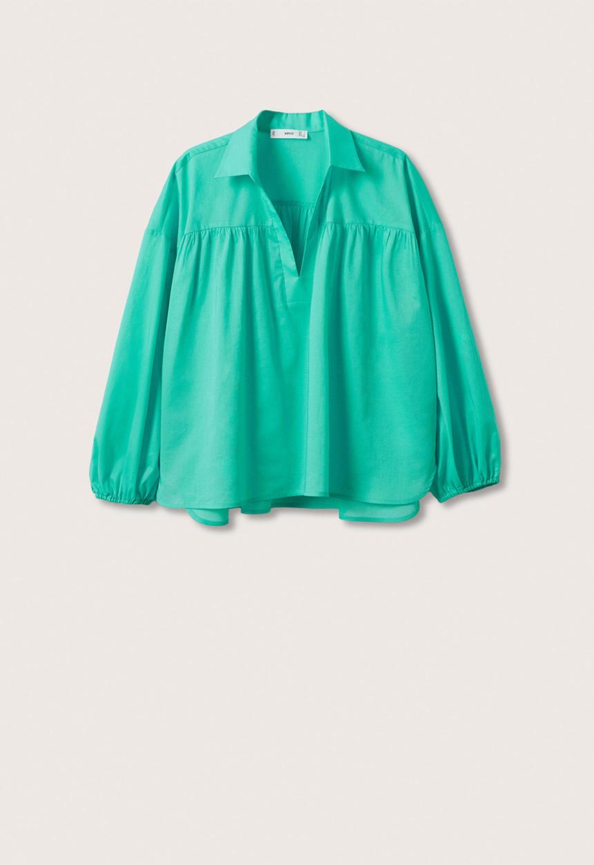 MANGO - Blouse vole-h - aqua