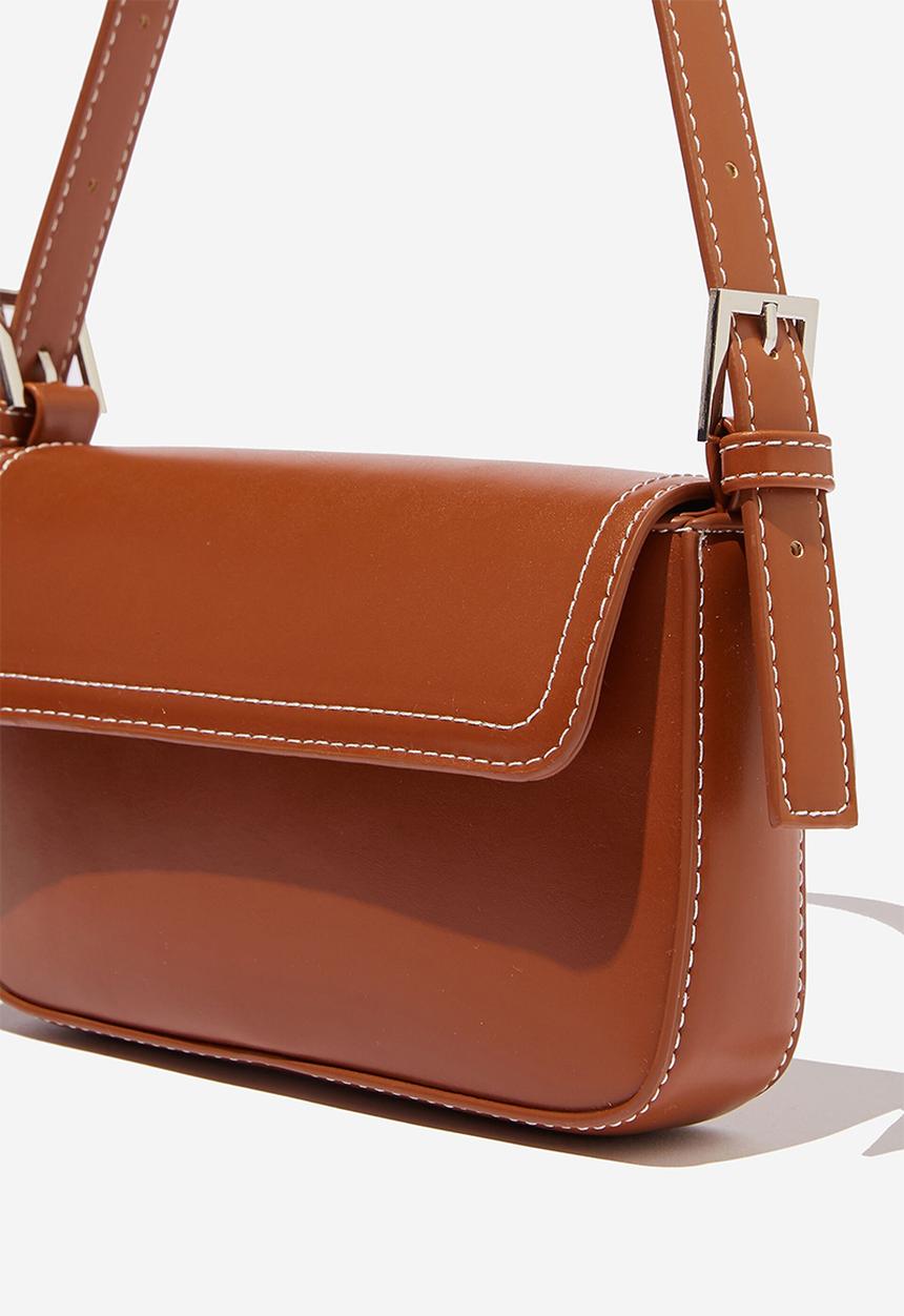 Rubi - Amy mini shoulder bag - ginger tan smooth