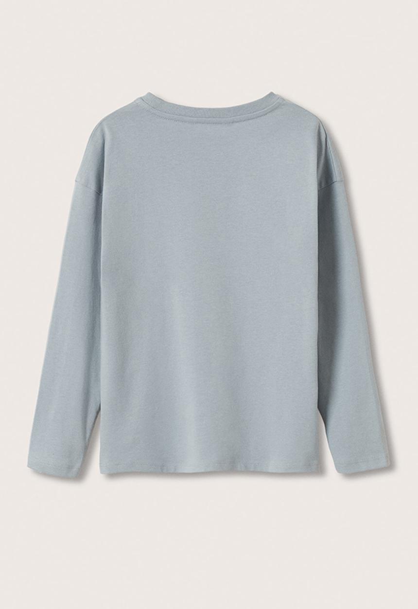 MANGO - T-shirt soho - light blue