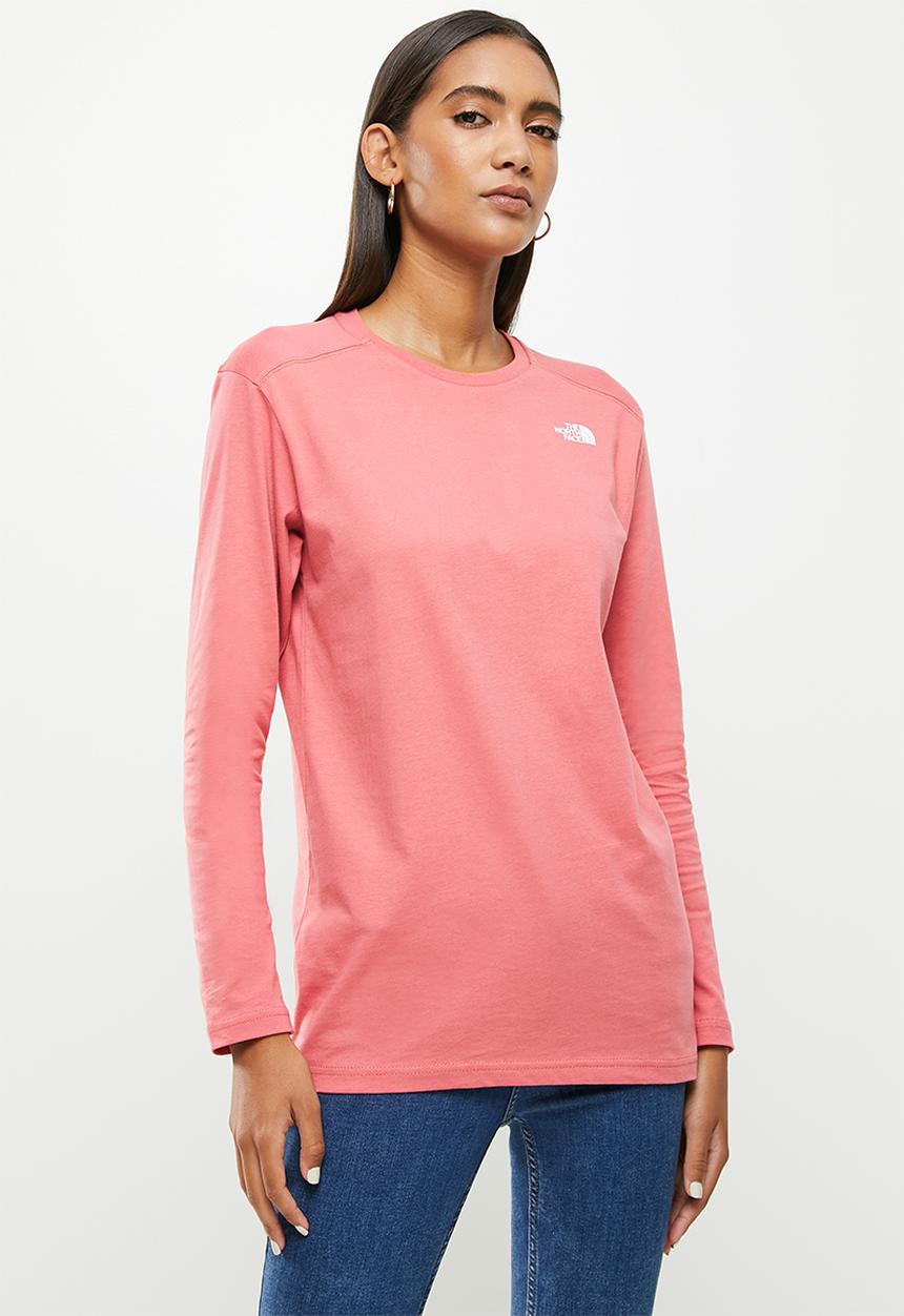 The North Face - W long sleeve simple dome tee - slate rose