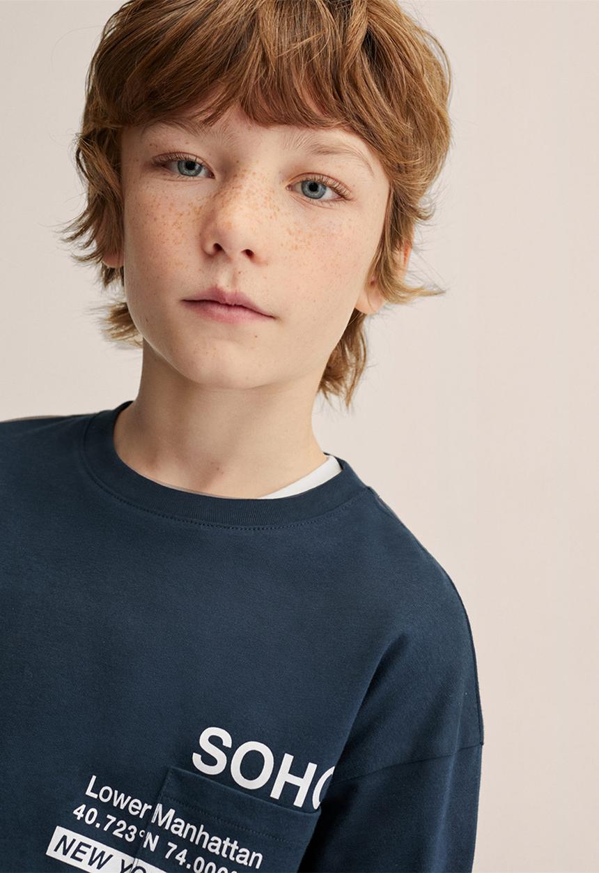 MANGO - T-shirt soho - navy