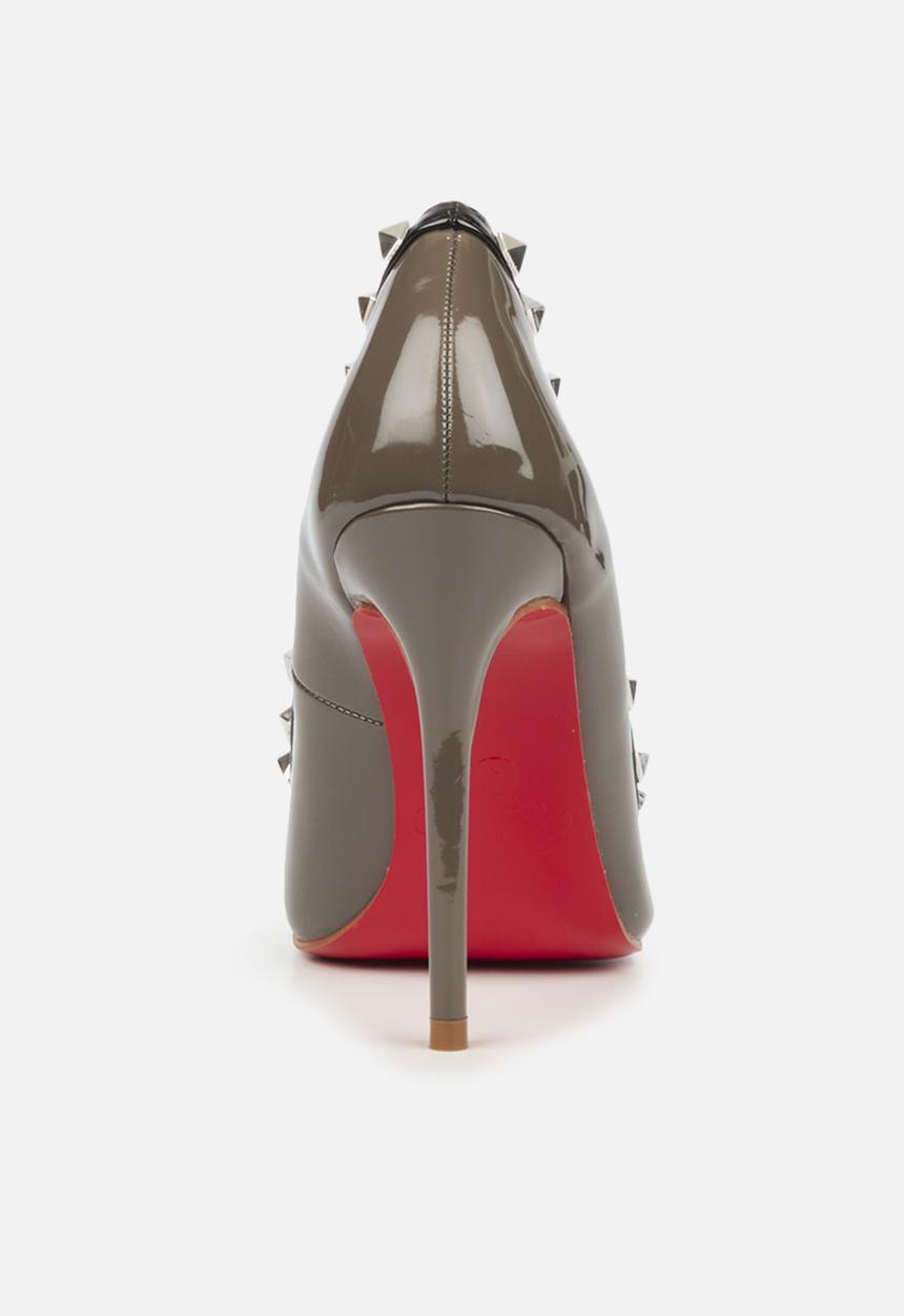 Miss Black - Lou7 court heel - charcoal