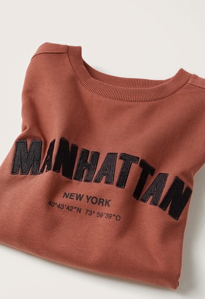 MANGO - Sweatshirt mvp - medium orange