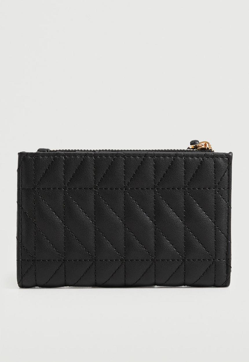 MANGO - Padded logo wallet - black