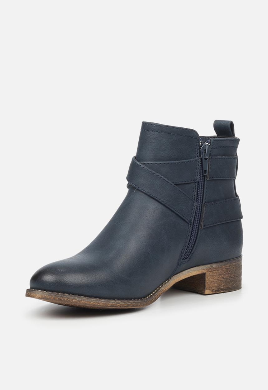 Miss Black - Abir3 ankle boot - navy
