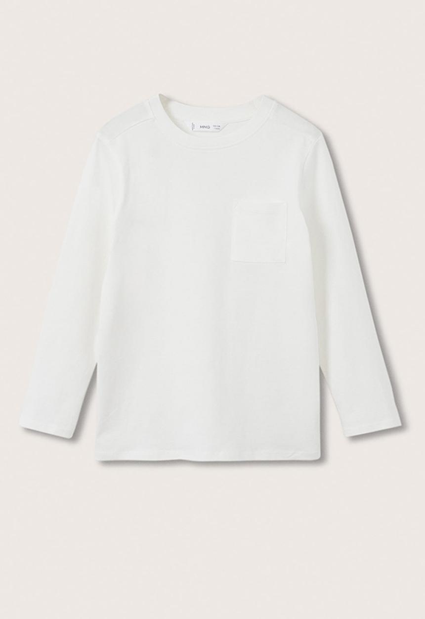 MANGO - T-shirt basica - white
