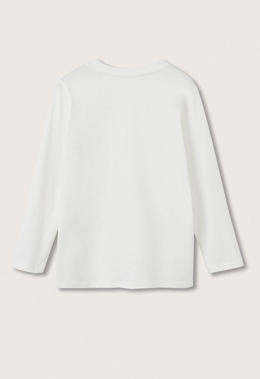 MANGO - T-shirt basica - white