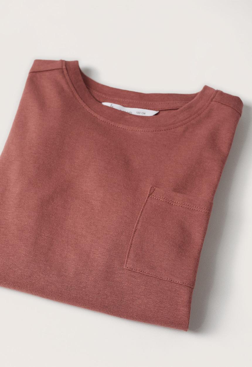MANGO - T-shirt basica - medium orange