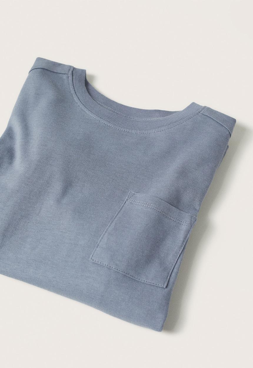 MANGO - T-shirt basica - medium blue