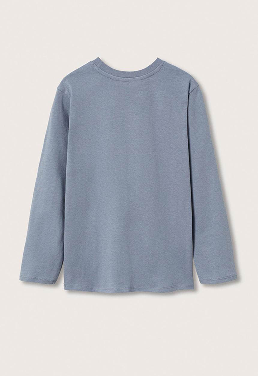 MANGO - T-shirt basica - medium blue