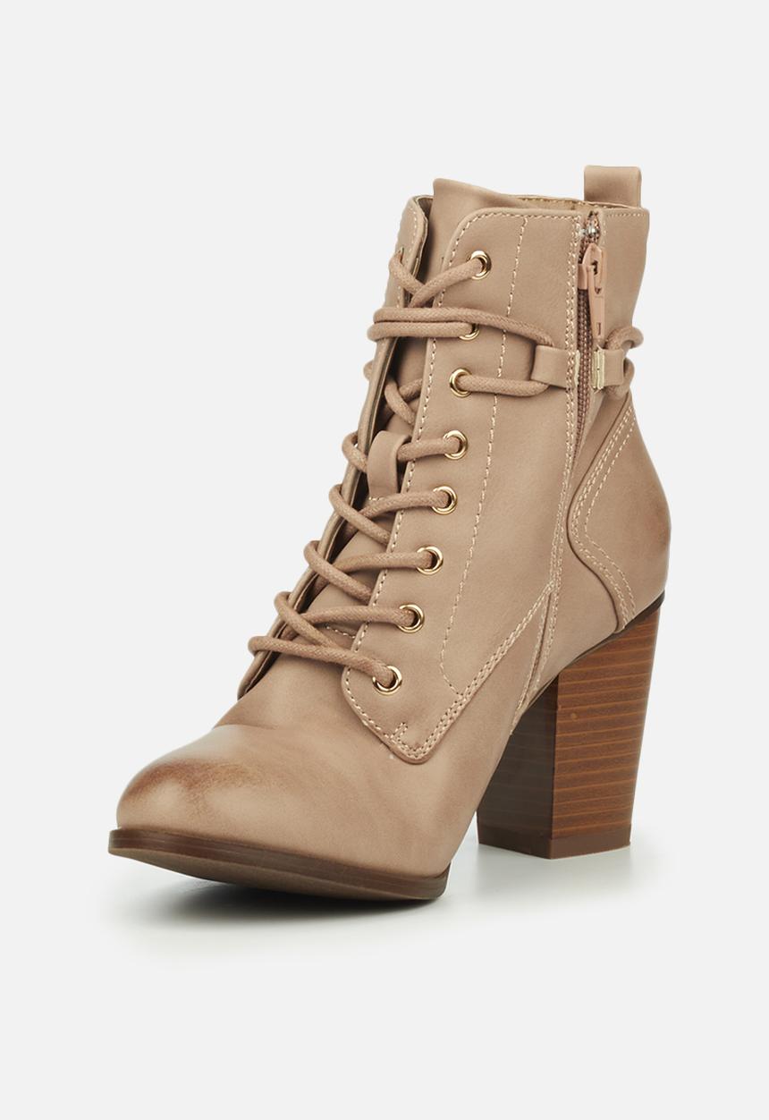 Miss Black - Ahlam2 lace-up ankle boot - pink
