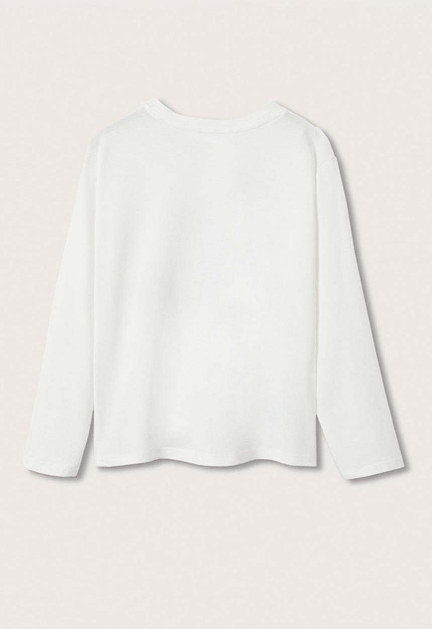 MANGO - T-shirt fist - white