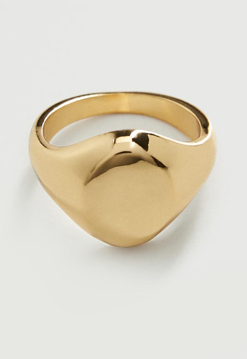 MANGO - Metallic seal ring - gold