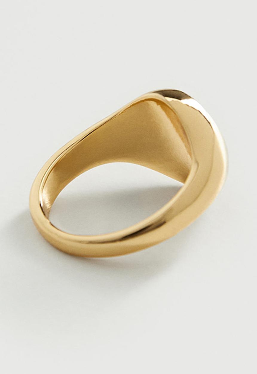 MANGO - Metallic seal ring - gold