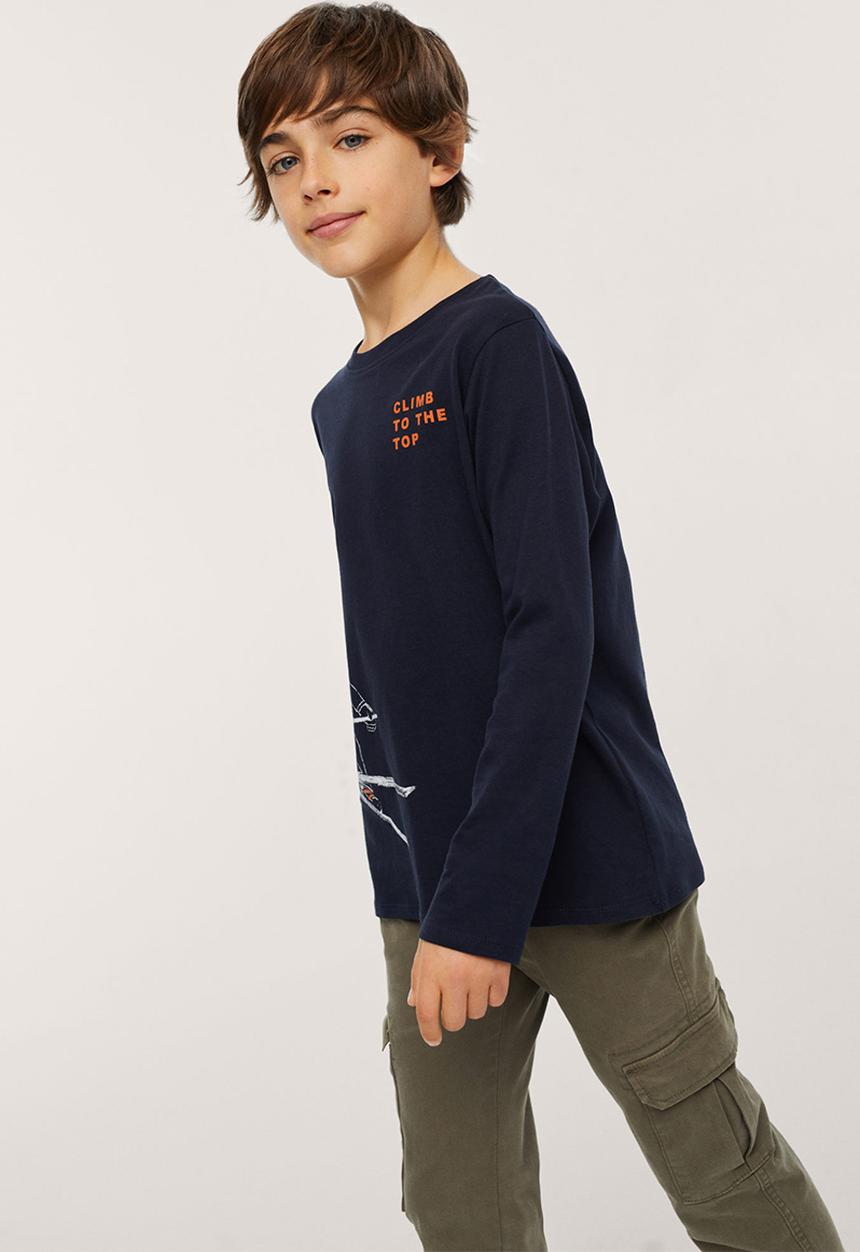 MANGO - T-shirt bestial - navy