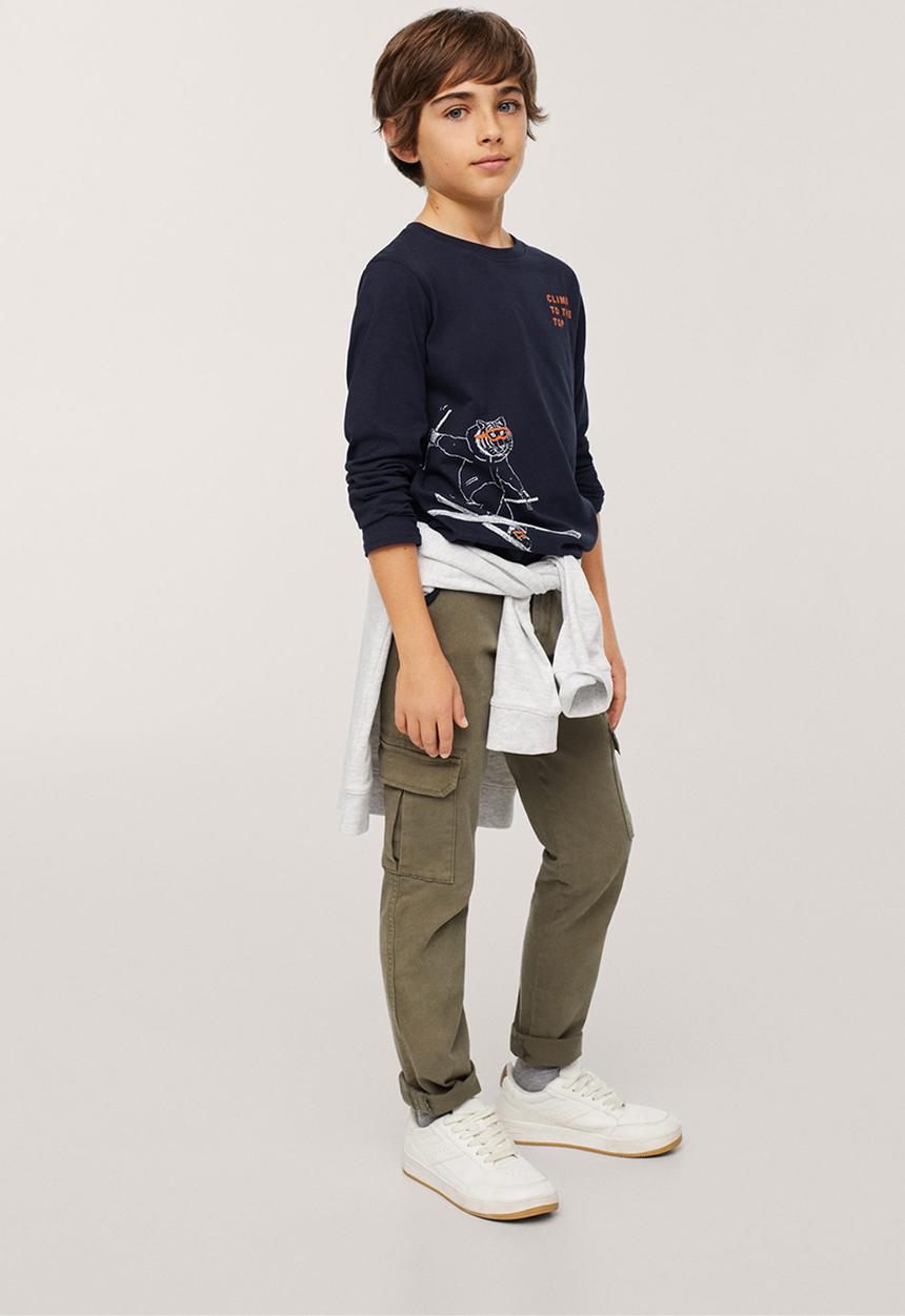 MANGO - T-shirt bestial - navy