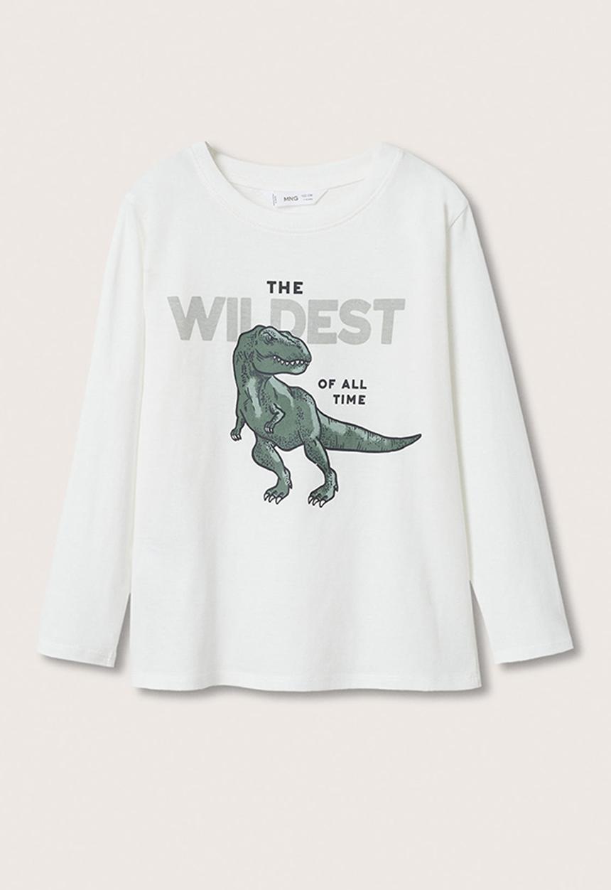 MANGO - T-shirt bestial - white