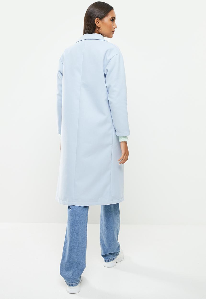 dailyfriday - Double breasted coat - dusty blue