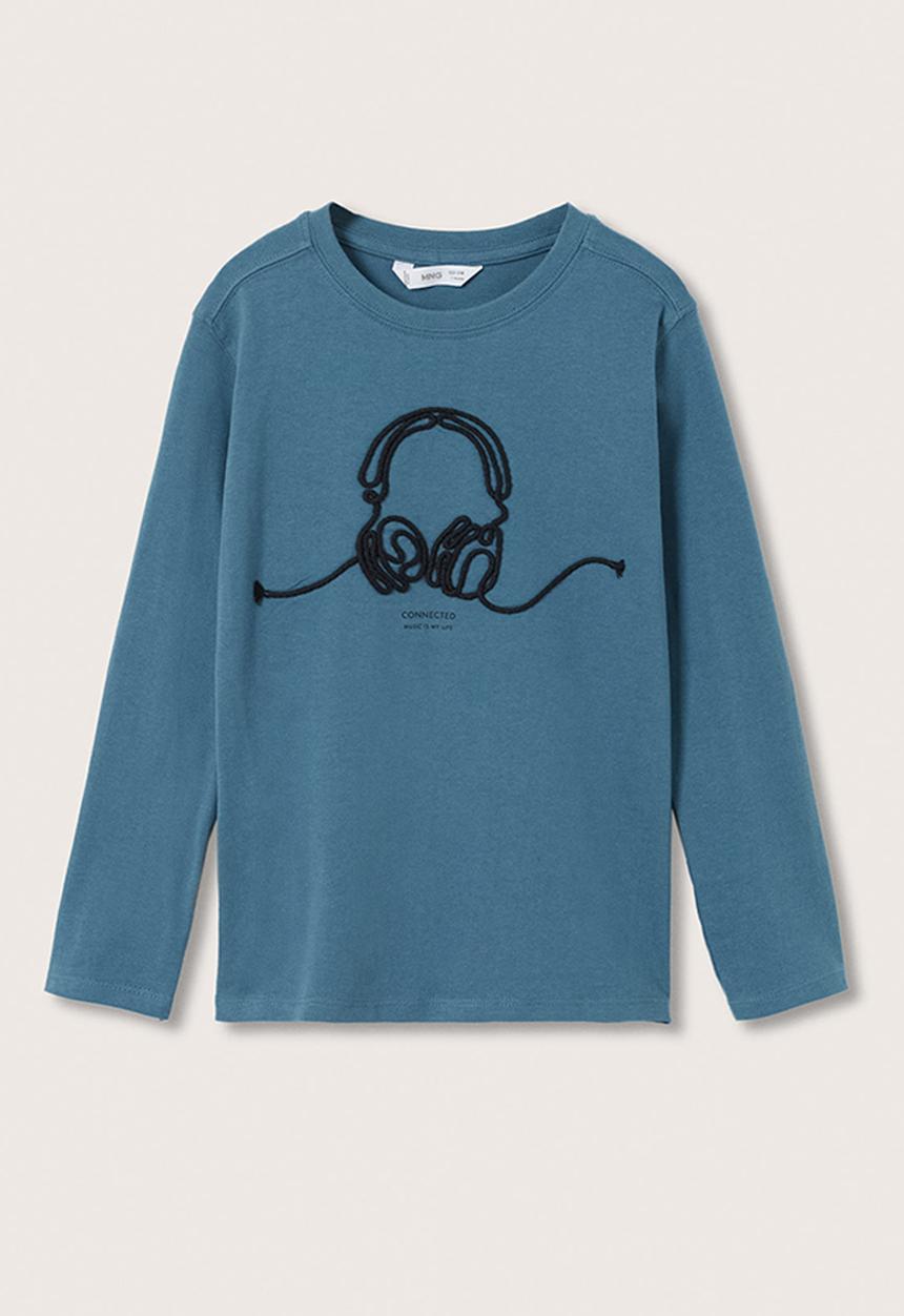 MANGO - T-shirt connect - dark blue