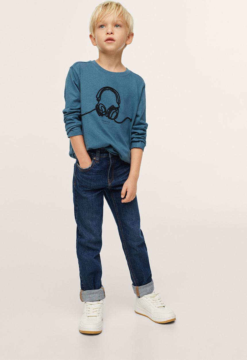 MANGO - T-shirt connect - dark blue