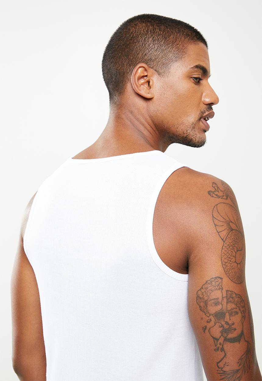 Superbalist - 2 pack rib vests - white