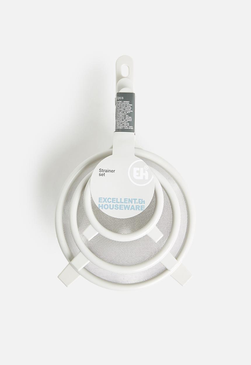 Excellent Houseware - Strainer set - white