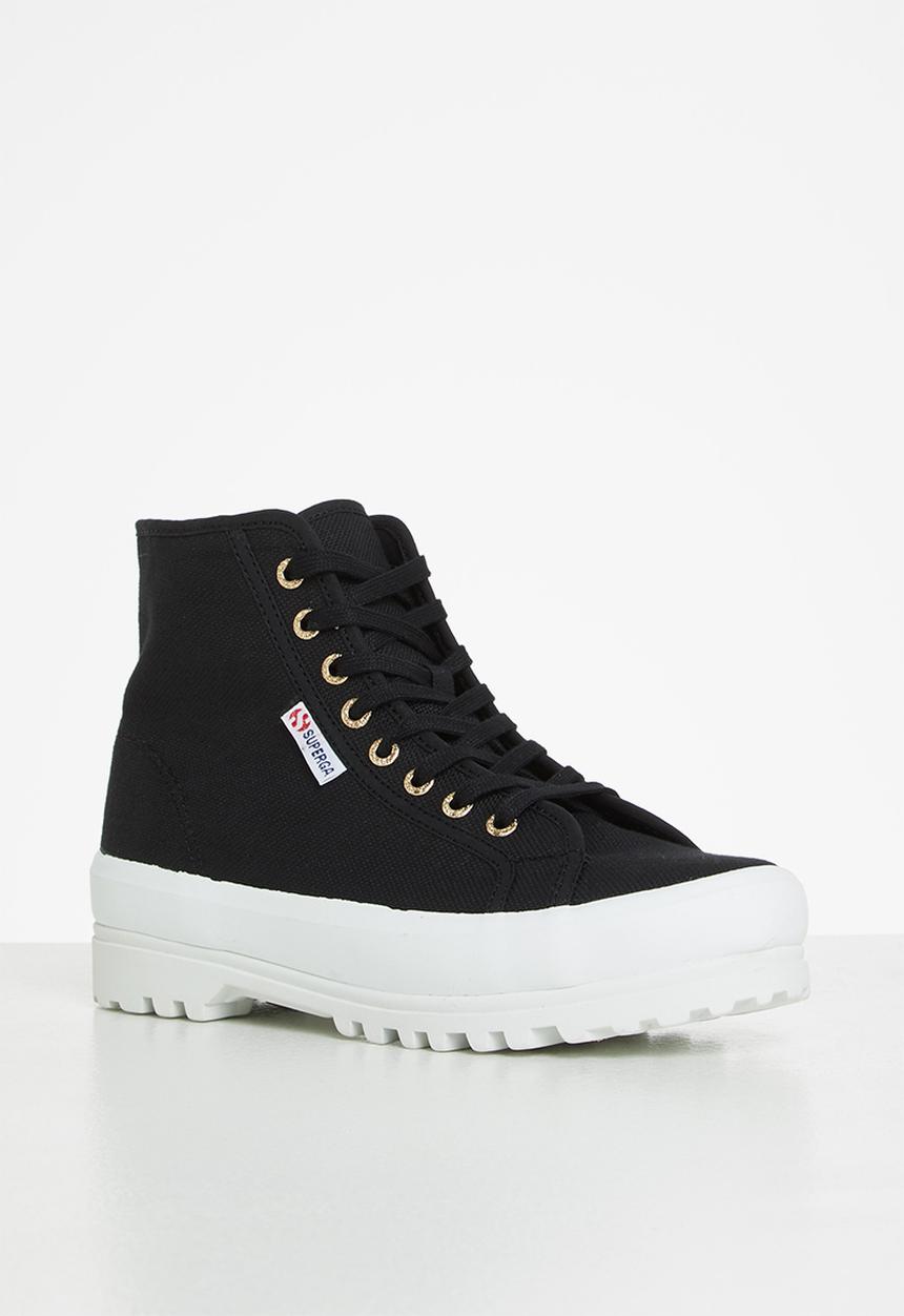 SUPERGA - 2341 cotu alpina boot - black & pale gold