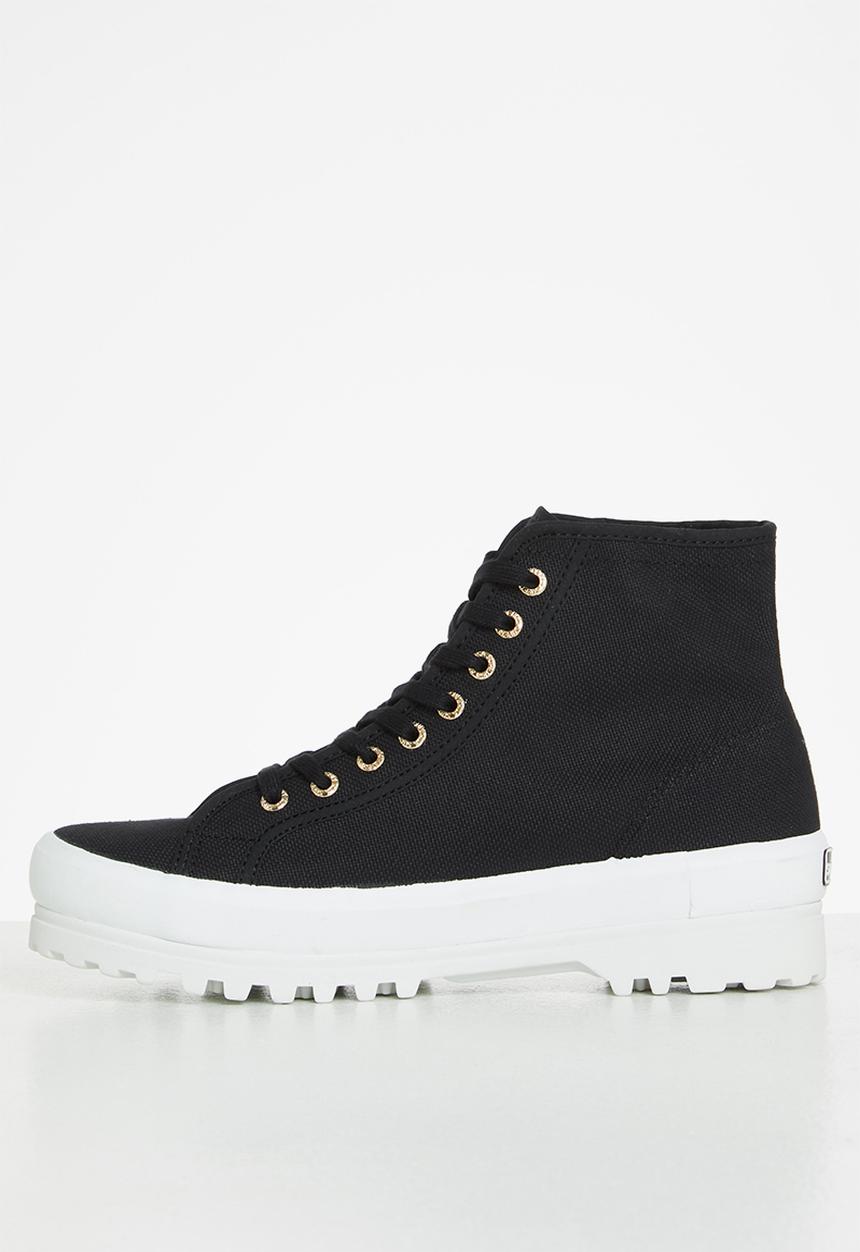 SUPERGA - 2341 cotu alpina boot - black & pale gold