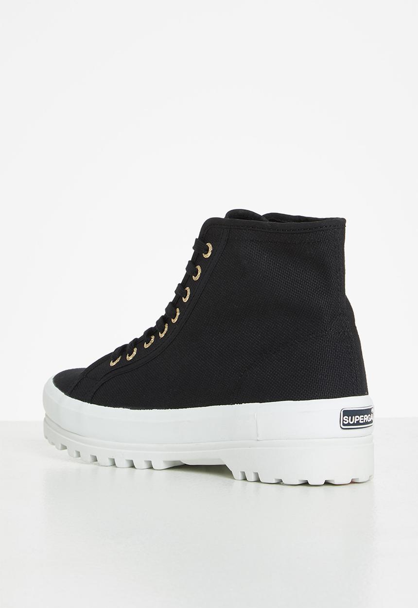 SUPERGA - 2341 cotu alpina boot - black & pale gold