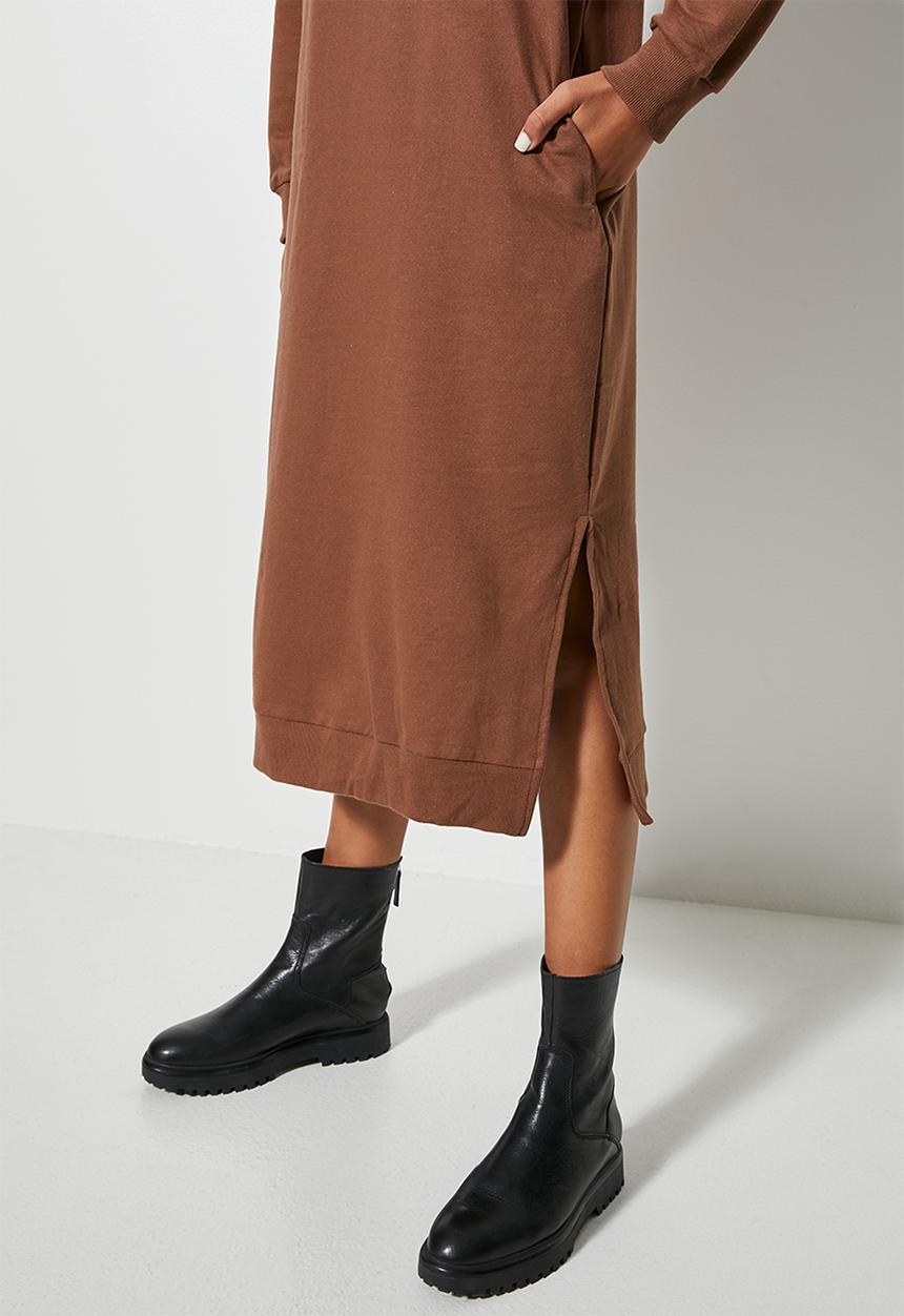 Superbalist - Sweat dress - choc
