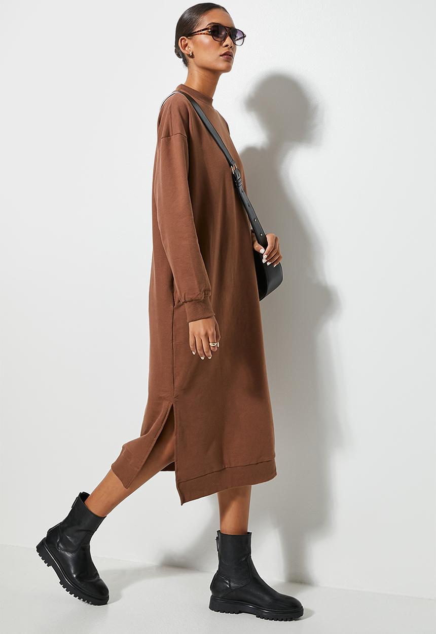 Superbalist - Sweat dress - choc