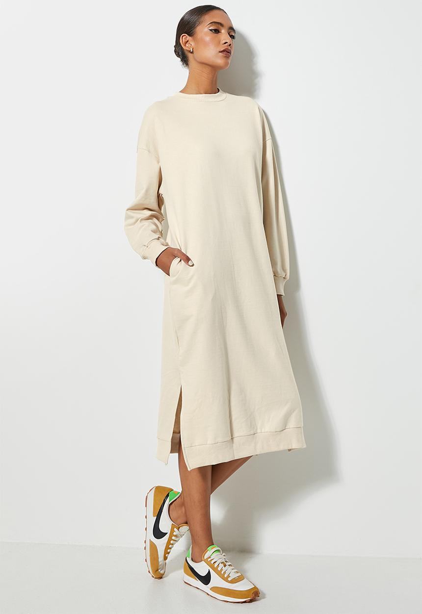 Superbalist - Sweat dress - sand