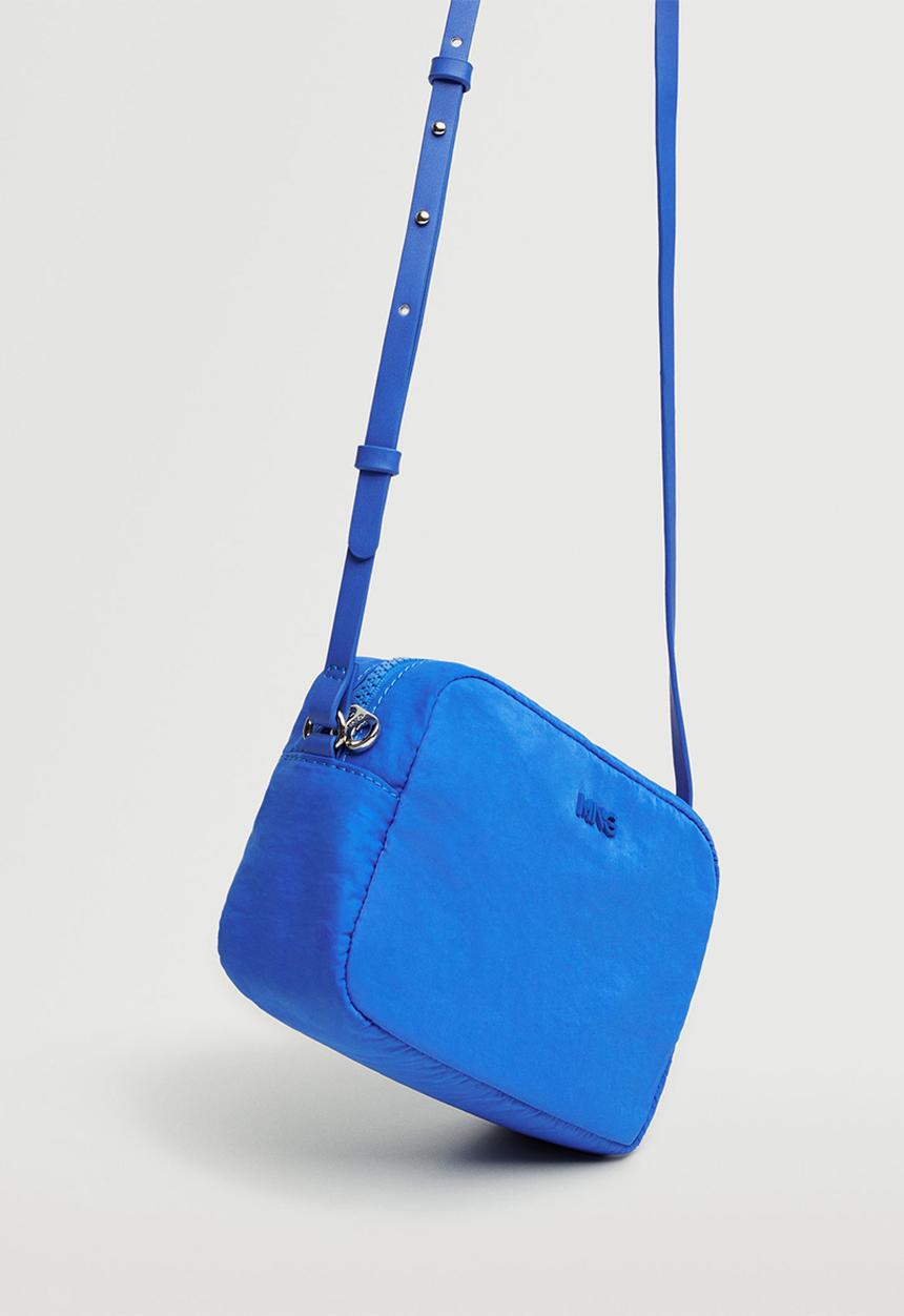 MANGO - Crossbody bag with logo - blue