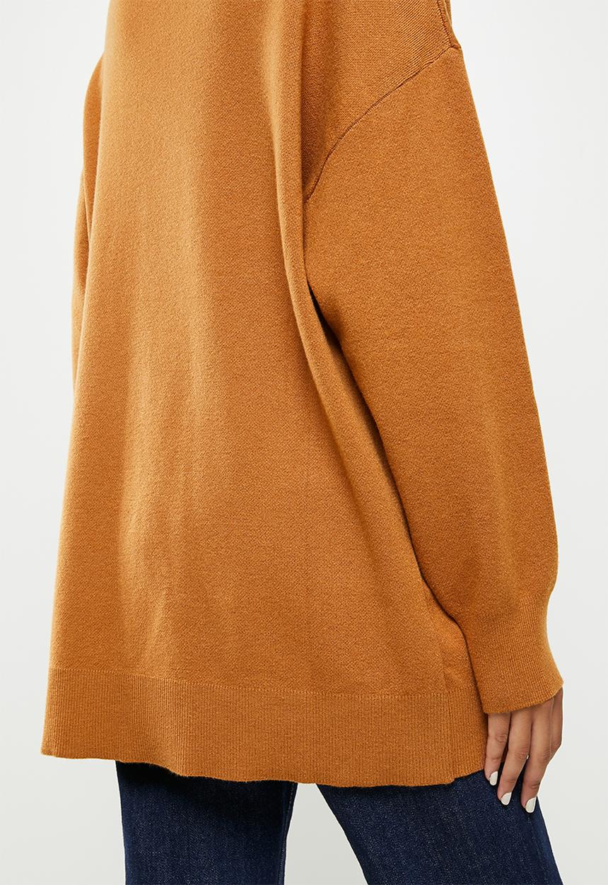 MANGO - Sweater titanic - medium brown
