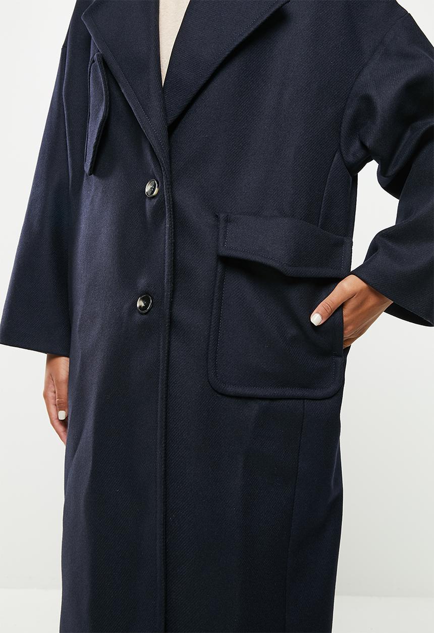 MANGO - Coat pocket - navy 