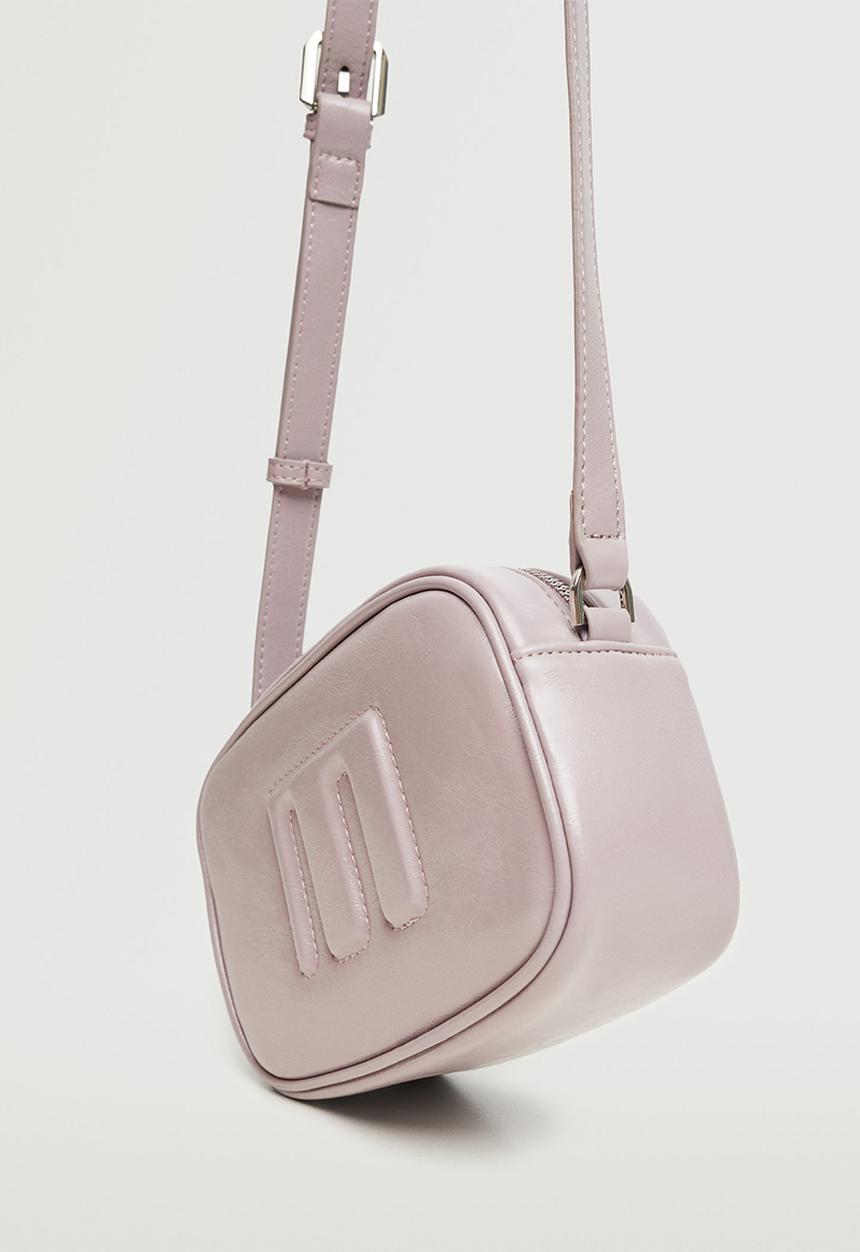MANGO - Crossbody bag with logo - purple