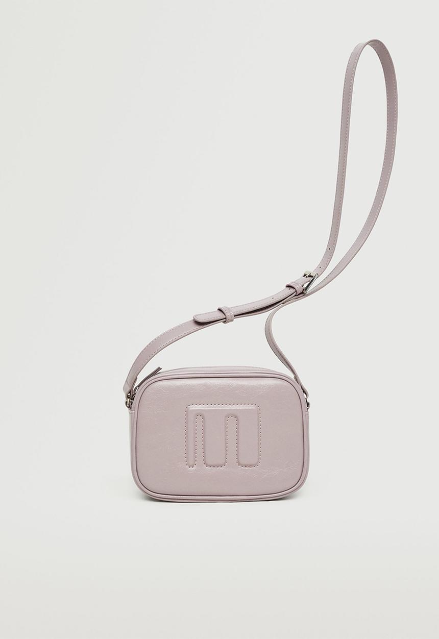 MANGO - Crossbody bag with logo - purple