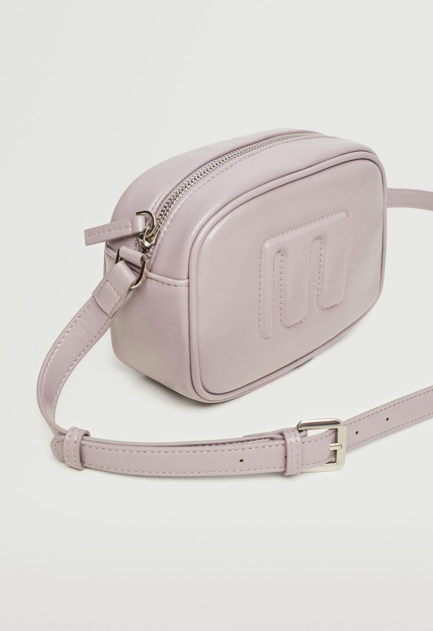 MANGO - Crossbody bag with logo - purple