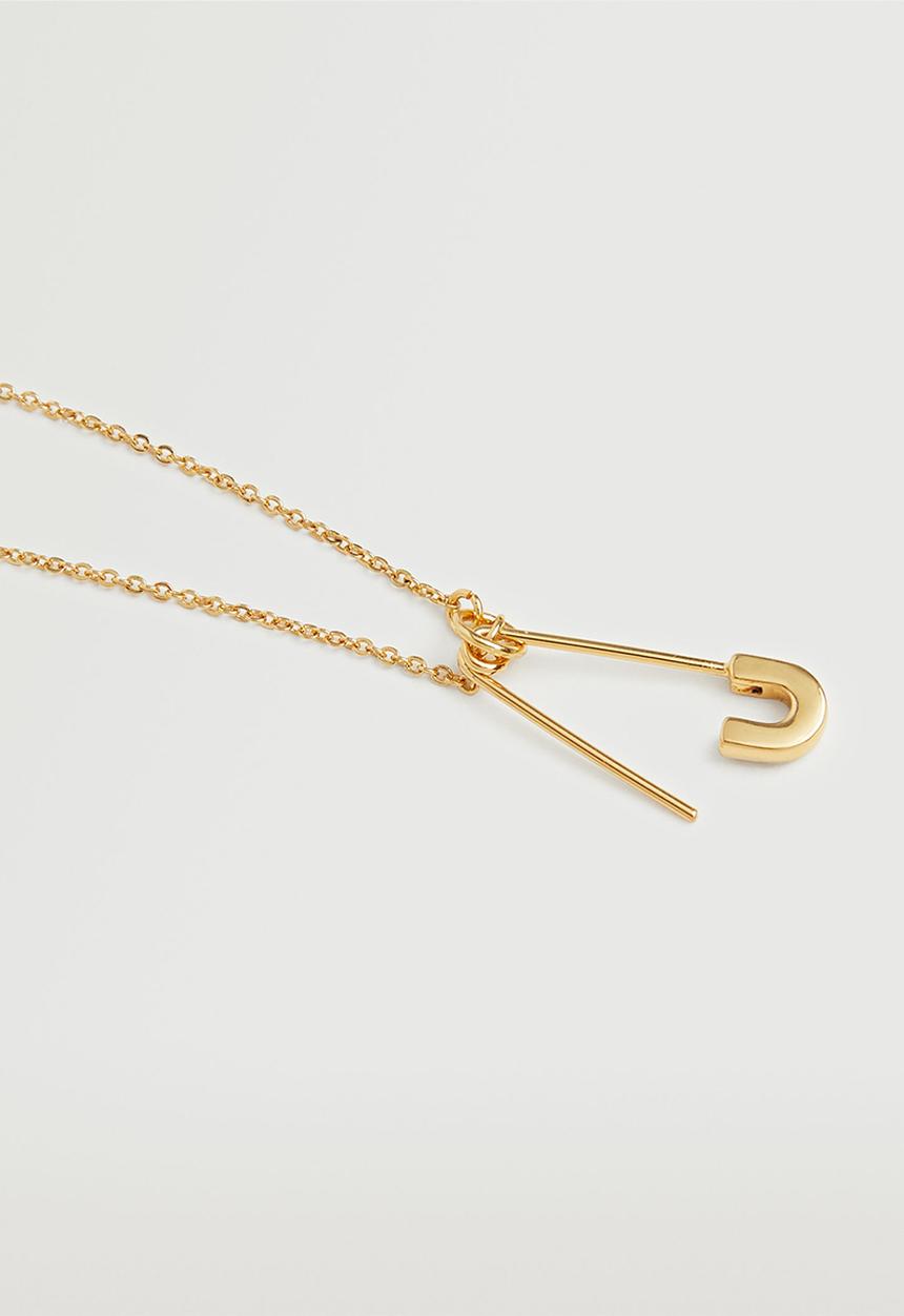 MANGO - Pendant chain necklace - gold