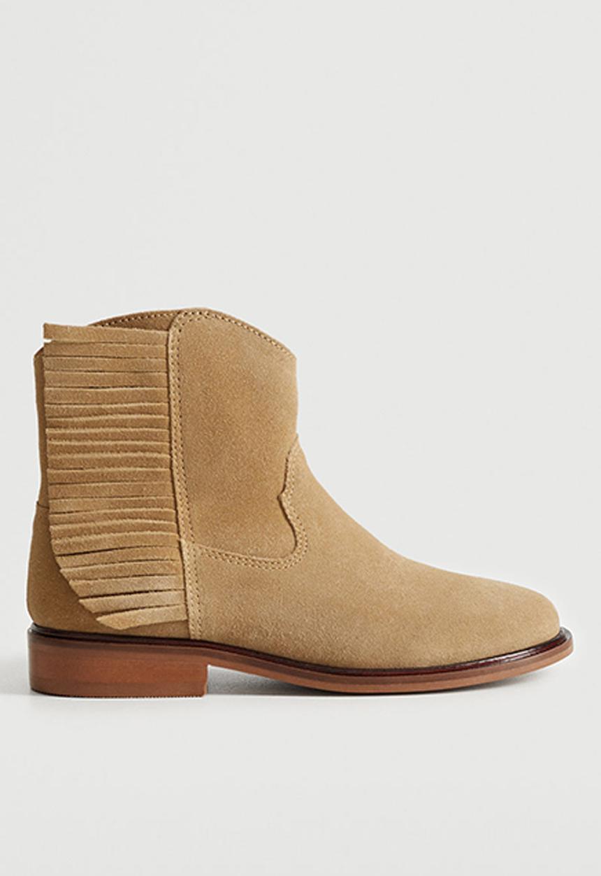 MANGO - Ankle boots polo - beige