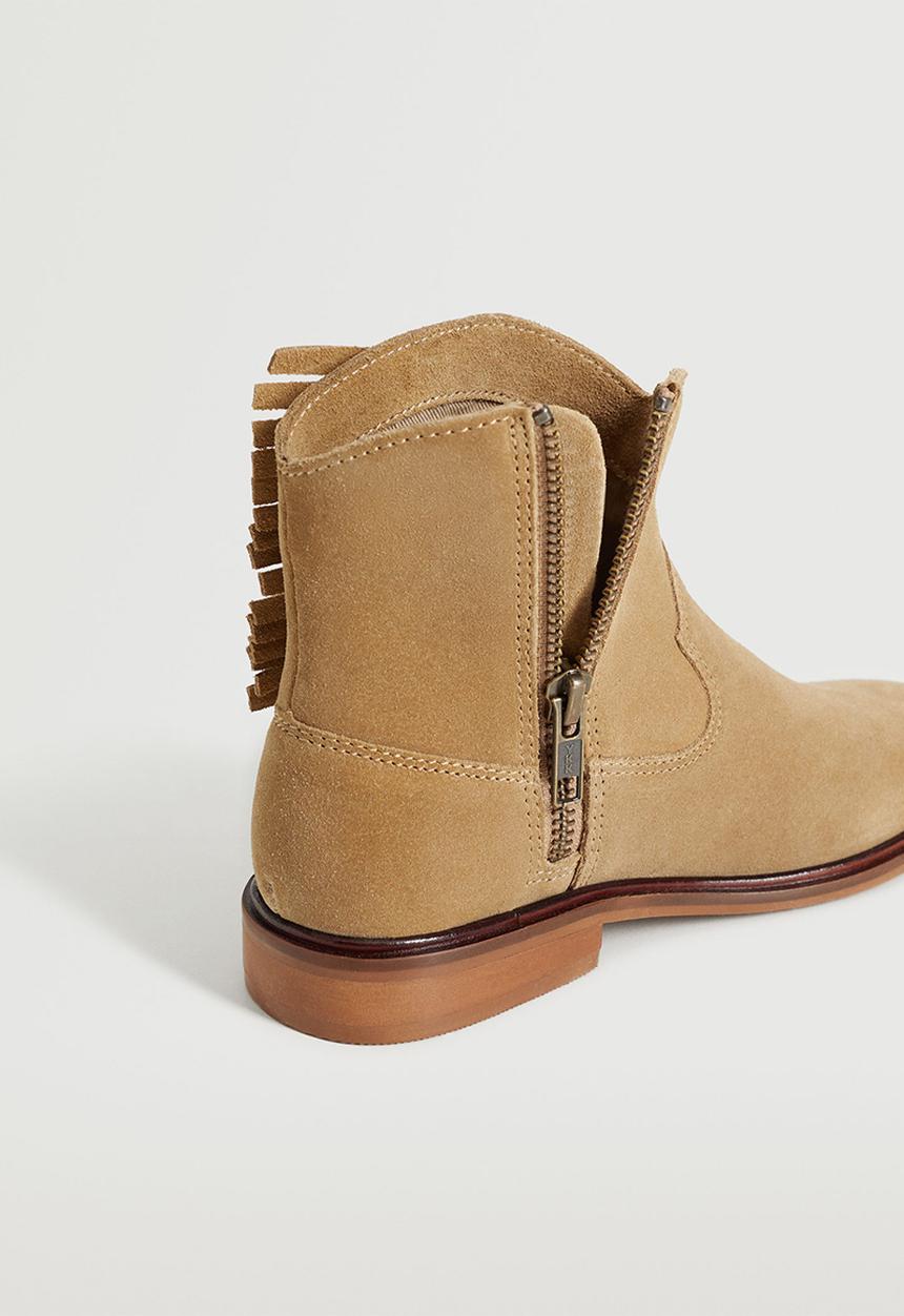 MANGO - Ankle boots polo - beige