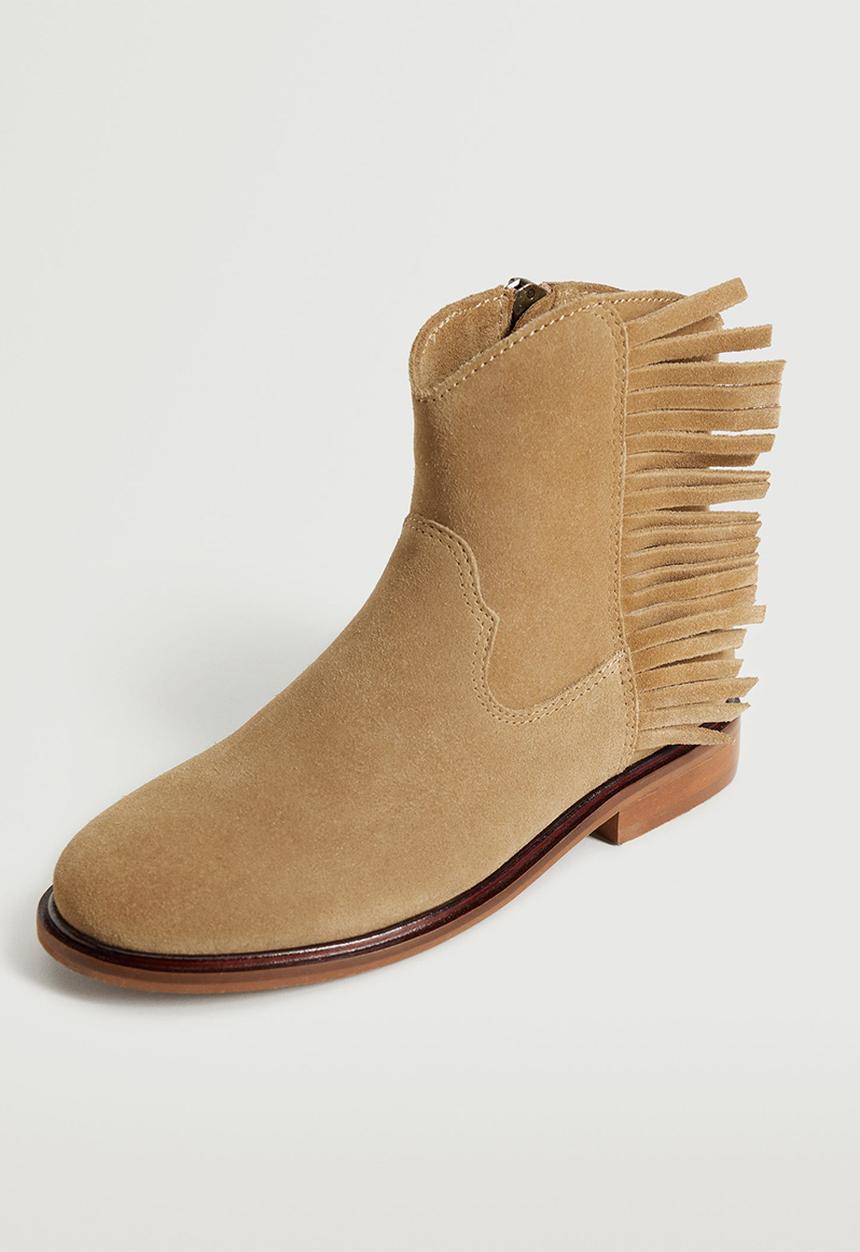MANGO - Ankle boots polo - beige