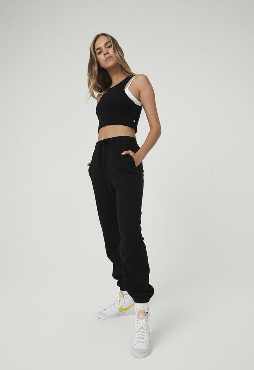 Cotton On - Plush gym track pant - black