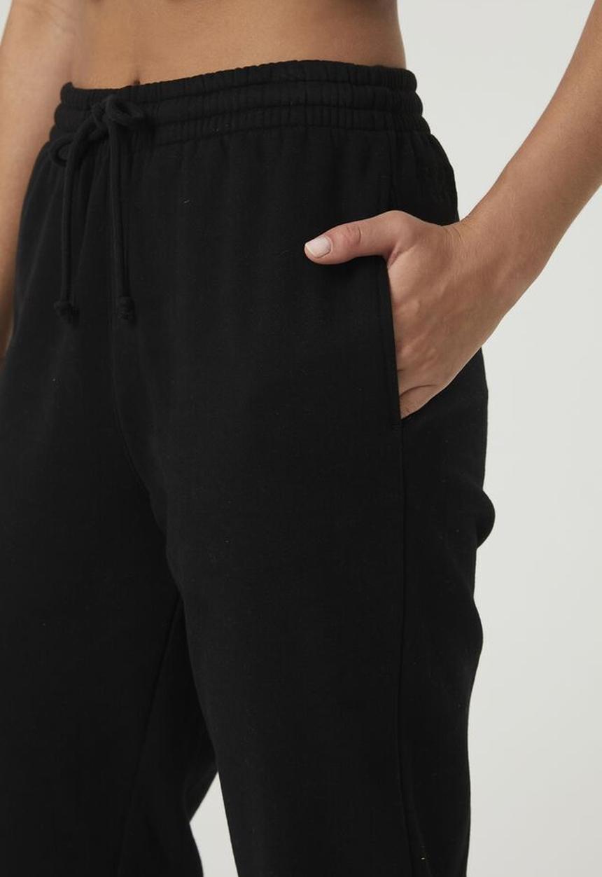 Cotton On - Plush gym track pant - black