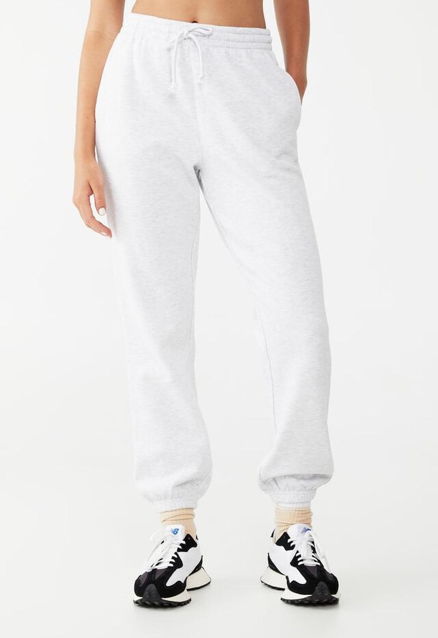 Cotton On - Plush gym track pant - cloudy grey marle