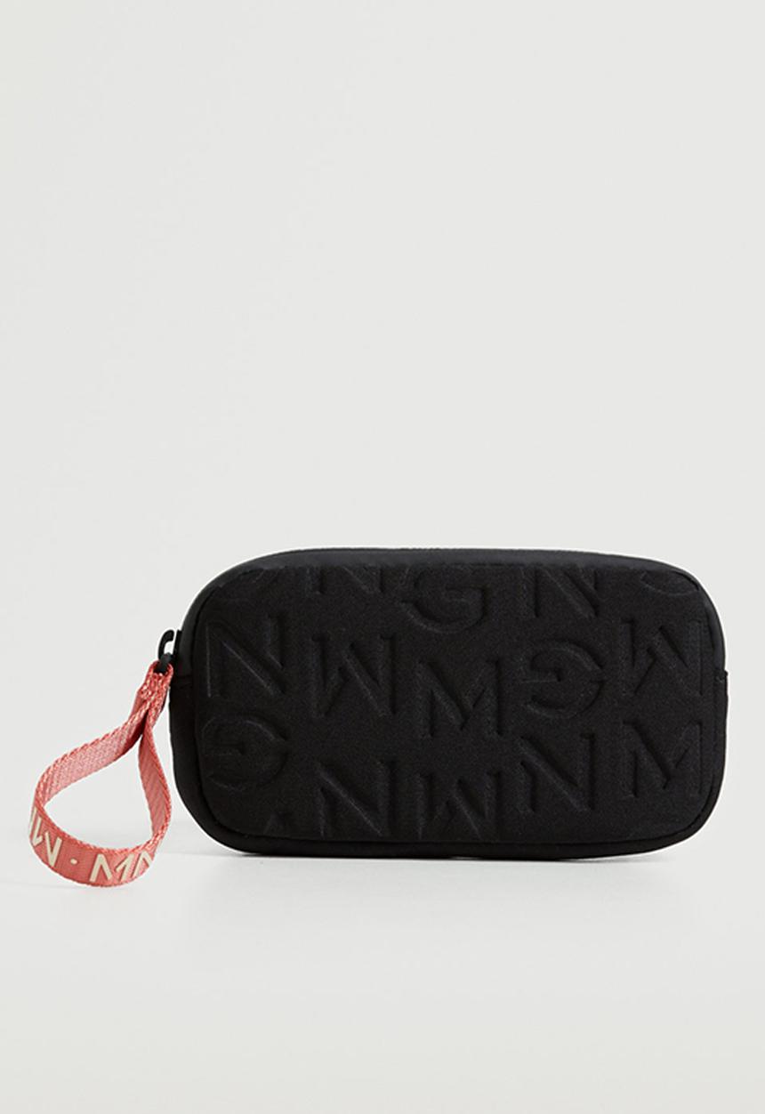 MANGO - Quilted coin purse - black