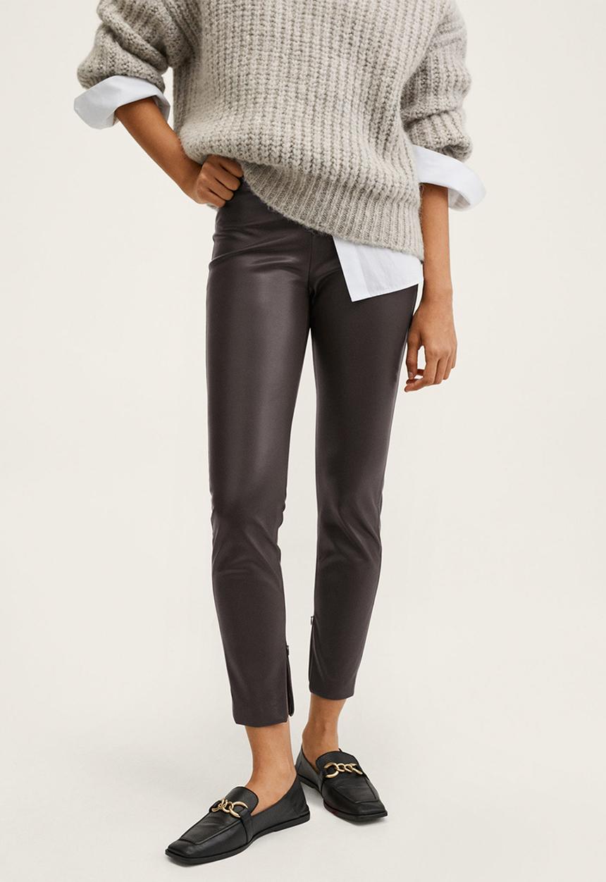 MANGO - Leggings londonpu - dark brown